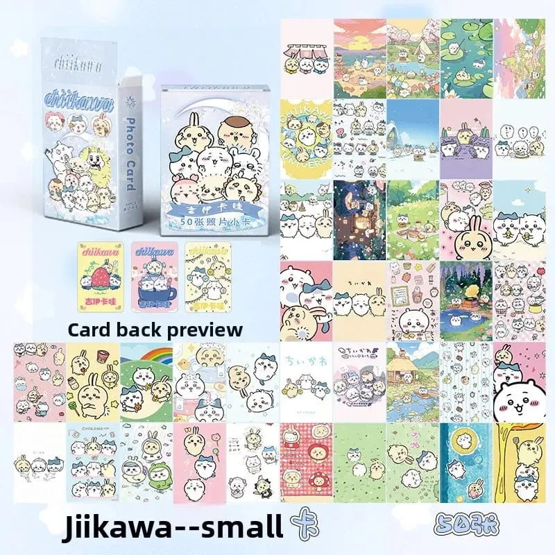 50Pcs/Set jiyi Lomo Cards 57x86mm Photocard Set Cute Laser Postcards Collectible Card for Fans Scrapbook Decoration Supplies