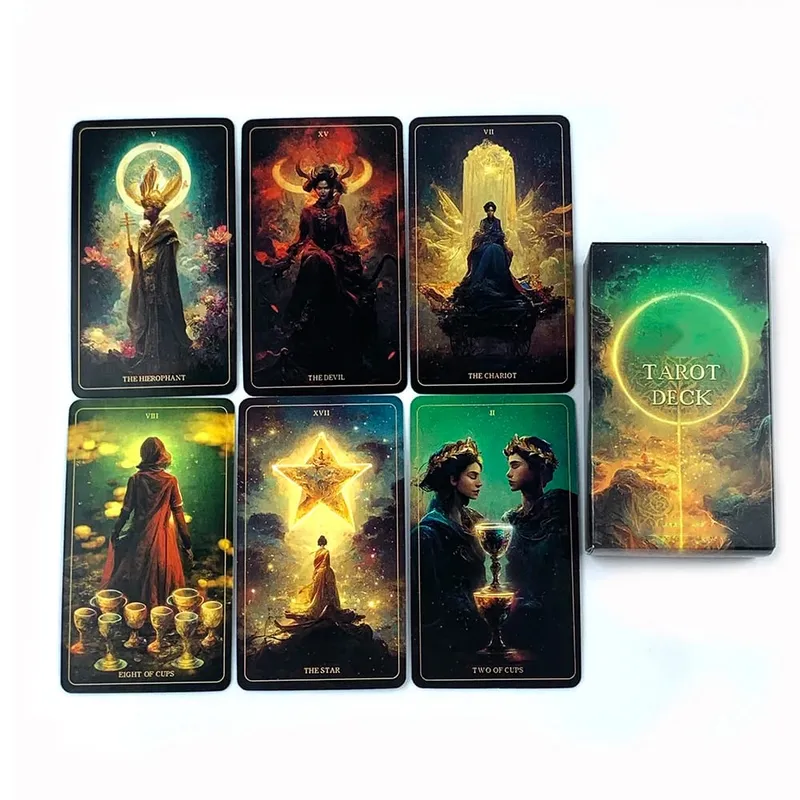 Tarot Deck A 78PCS Cards Deck Fate Divination Table Games Family Party Entertainment Game Tools Spiritual Guidance & Collectors — image 3