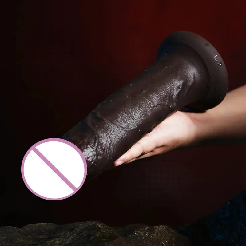 Super Realistic Long Dildo Soft Silicone Anal Dildos Strapon Dick Butt Plug Masturbator Penis Adult Sex Toys for Men Women — image 5