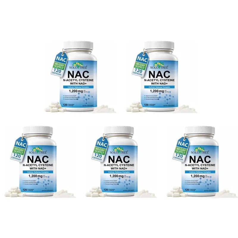 NAC N-Acetyl Cysteine Capsules 1200mg NAD+ For Cellular Immune & Antioxidant Energy Support Formula Adult 120 Count — image 11