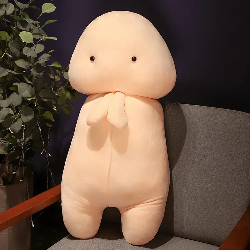 1pc Cute Penis Plush Pillow Wings Pink Long Plushie Human Figured Bolster Sexy Men's Gift — image 10