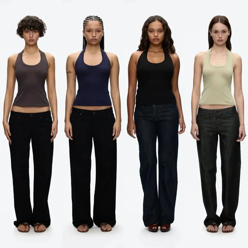 Tank Halter Neck Camisole High Elasticity Slim Fit Backless Top U-Neck Halter Backless Slim Fit Camisole Versatile Outerwear Base Shirt Spicy Girl Style Sleeveless Top — image 3