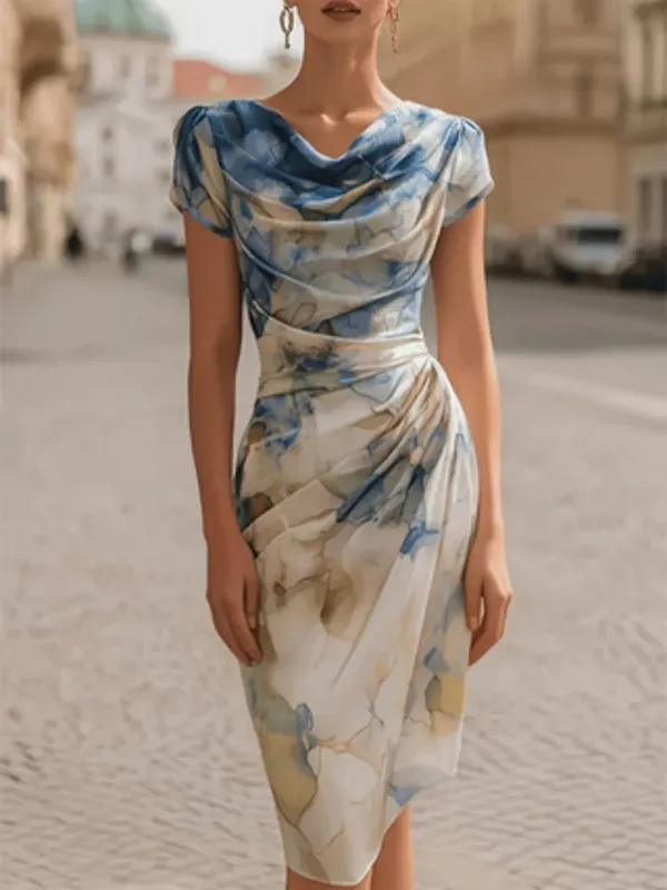 Women's elegant off-the-shoulder and fitted long dress suitable for commuting casual outings weddings and formal banquets.