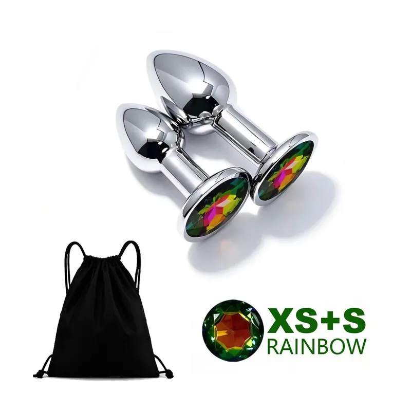 5 Size Metal Anal Plug Butt Plug Sex Toy Butt Toy for Women Men Couples Adult Game Masturbator Anal Diamond Sex Toys — image 12