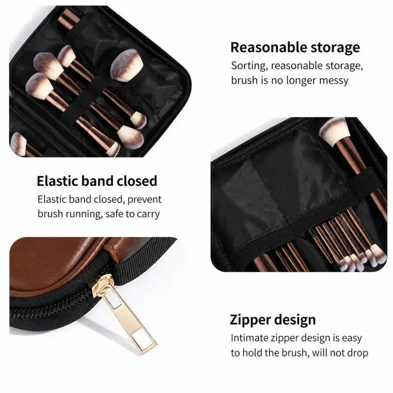 20pcs Set of Facial Makeup Brushes with a Brush Bag Including Foundation Brush Blush Brush Powder Brush Eyeshadow Brush Eye — image 4