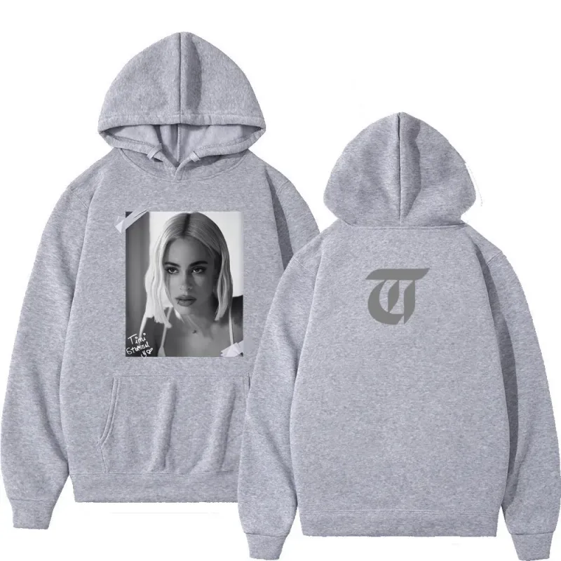 Singer Tini Stoessel Album Vintage Graphic Hoodie Men Women Aesthetic Trend Sportswear Long-sleeved Harajuku Casual Hoodies Tops — image 5