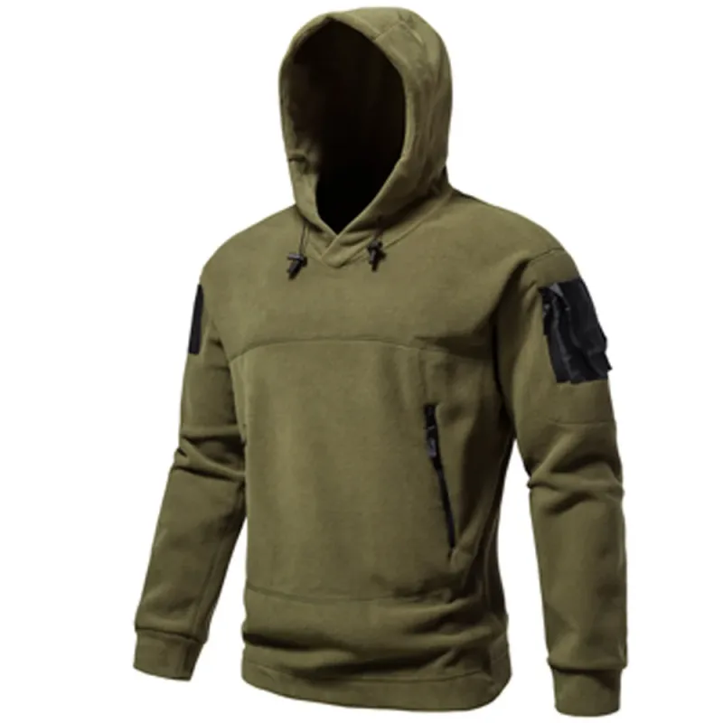 Hoodies for Man 2025 New Men's Tactical Outdoor Men's Hoodie Autumn Winter Thick Hooded Jacket Multifunctional Casual Sportswear — image 3