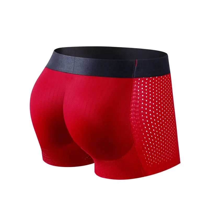 Mga Lalaki Trunks Built - in Fake Butt Hip Lifter Enhancer Shorts Boxer Briefs Padded Underwear Shapewear Underpants Naylon Breathable — image 8