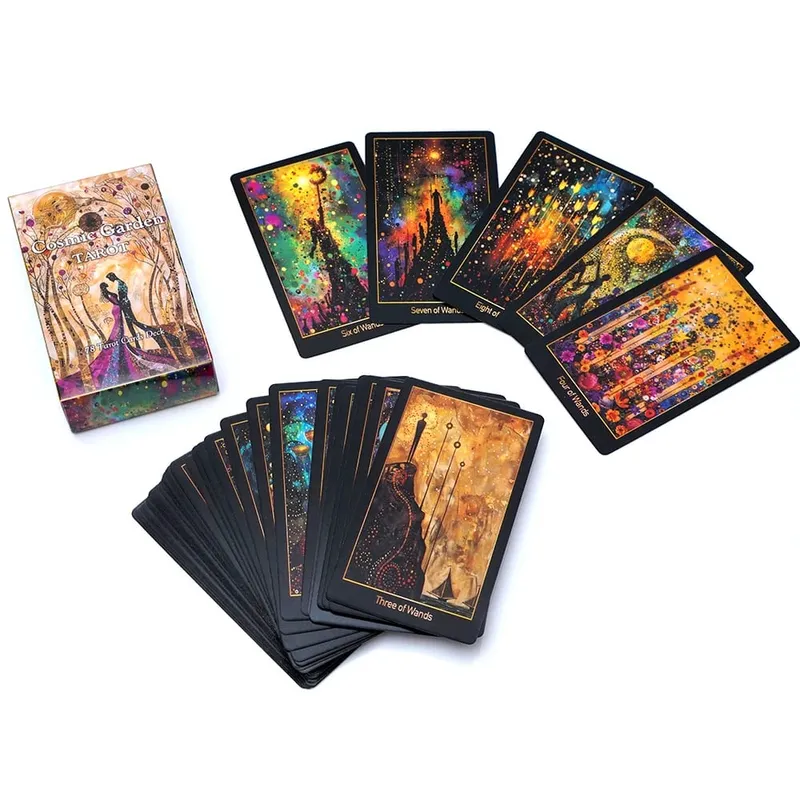 Cosmic Garden Tarot Cards Tarot Deck Fortune Telling Game Card Divination Fate Party Oracle CardBoard Game Family Party Game — image 2