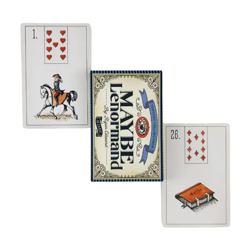 บางที Lenormand Oracle การ์ดสำรับสำหรับปาร์ตี้ครอบครัวคุณภาพสูง Fortune Telling Divination Tarot การ์ดสำรับ — image 5