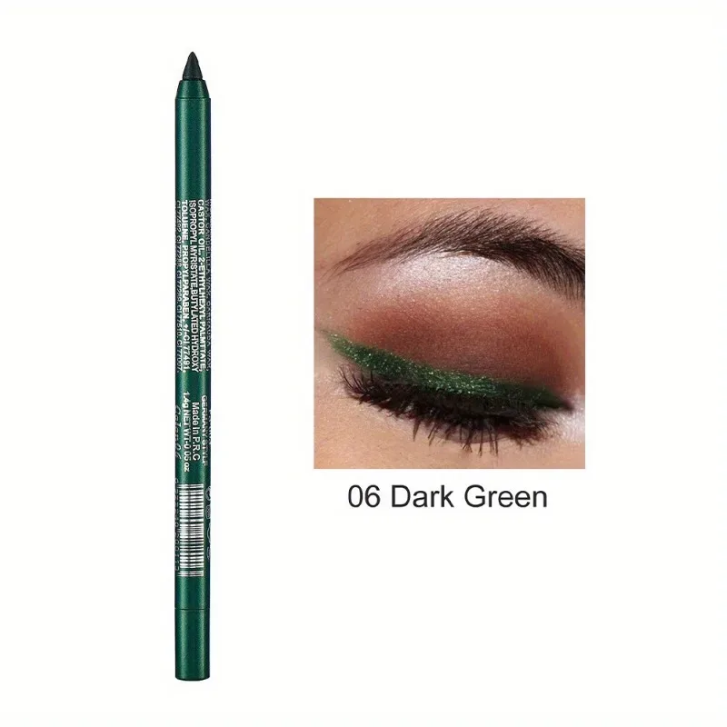 17 Colors Pearlescent Eyeliner Pencil Waterproof Long-lasting Colorful Matte Smooth High Pigment Eye Liner Shadow Pen Eye Makeup