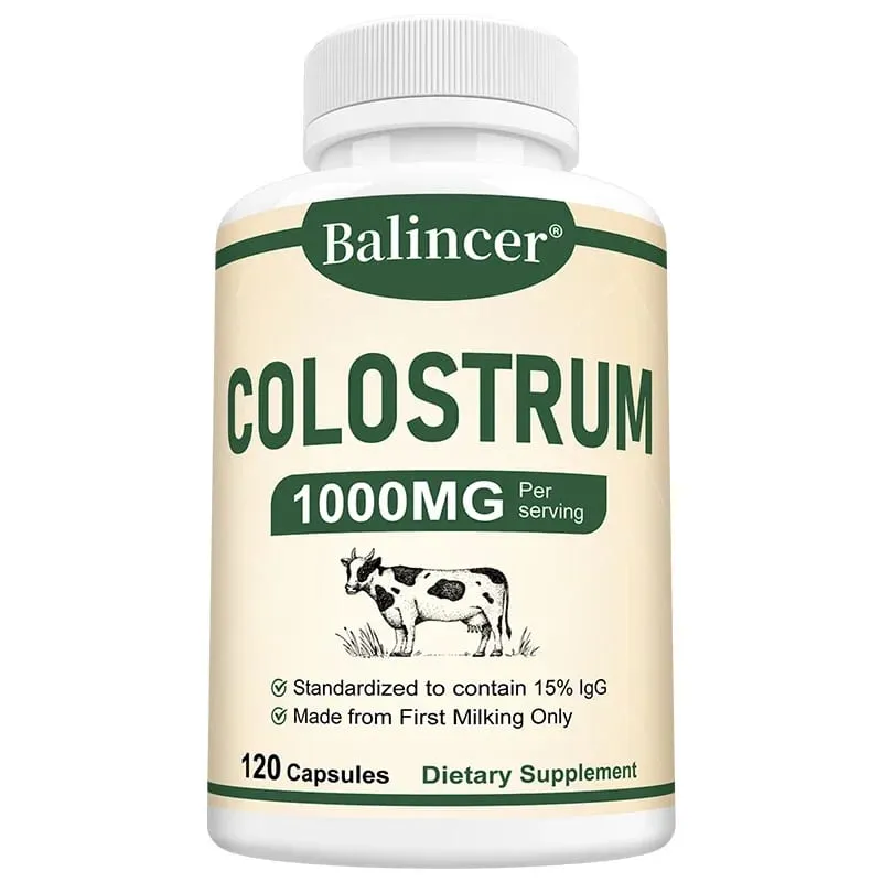 Colostrum 1000mg Capsules Support Gut Digestive Health Immune Defense Muscle Recovery Focus Skin Hair & Nails Wellness — image 8