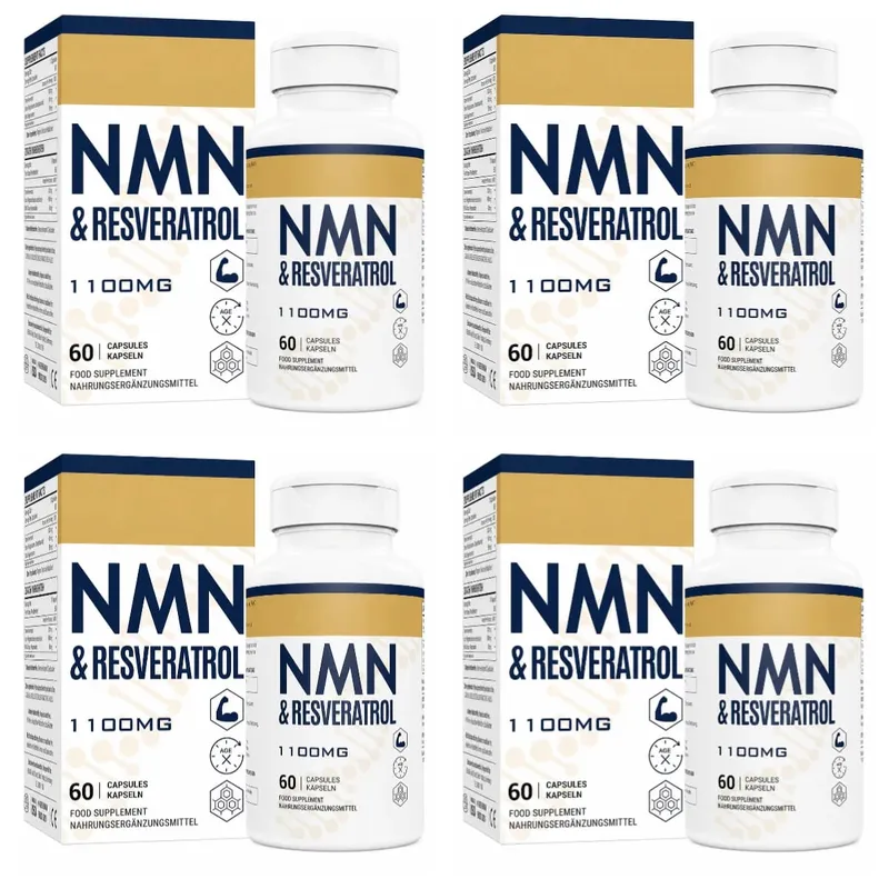 NMN+Resveratrol 60 Capsules Powerful Antioxidant Supplement for Heart Health & Anti-Aging Enhanced with Black Pepper Extract — image 10