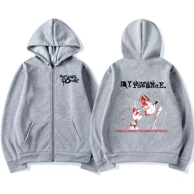 Rock Band My Chemical Romance Mcr Dead Zipper Hoodie Black Parade Punk Emo Zip Up Sweatshirt Men Fashion Vintage Hip Hop Hoodies — image 6