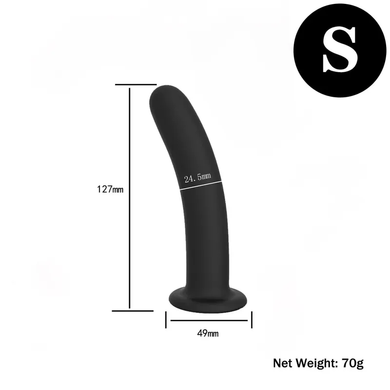 Plug Anal Anal 3 Tailles Plugs Anal Formation Godes Simples avec Forte Ventouse Anal Sex Toys pour Débutants à Utilisateurs Avancés