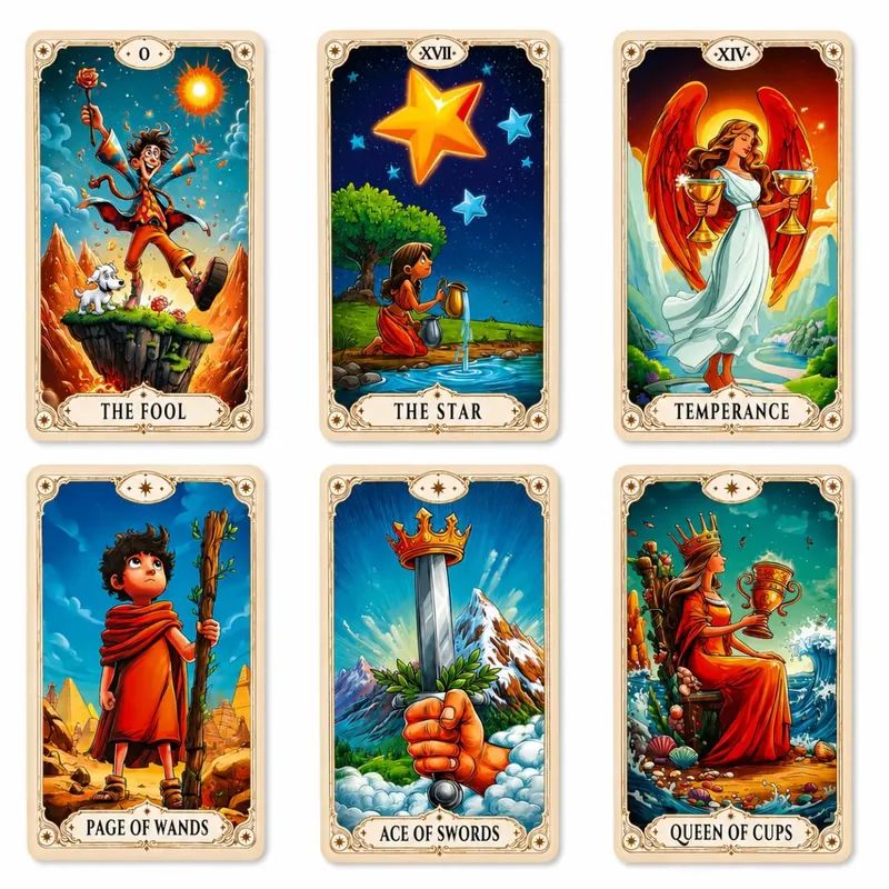True Vision Tarot Card Deck | 78 Rider-Waite-Inspired Cards with a Guidebook for Daily Guidance Love Career — image 3
