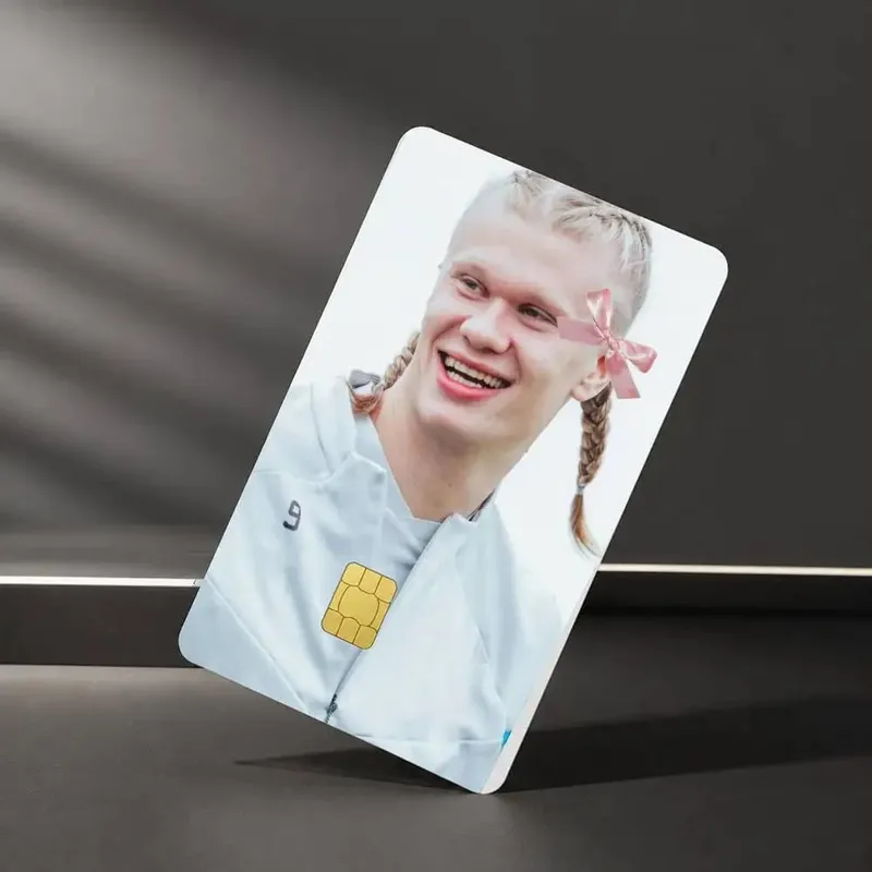 Football Star E-Erling H-Haaland Sticker Film Tape Skin for Credit Card Debit Card Waterproof Stickers — image 5