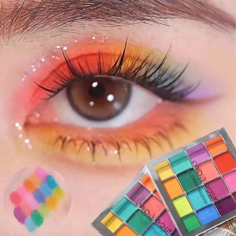 16-Grid Christmas Color Eye Shadow Palette Waterproof Long Lasting Matte Colorful High Pigmented Eyeshadow Eyes Makeup Cosmetics — image 1