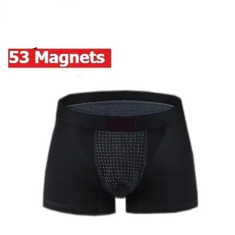 Upgraded 53 Magnets Boxer Briefs for Men Magnetic Therapy Pain Relief Blood Circulation Brazilian Underwear Size L to 5XL