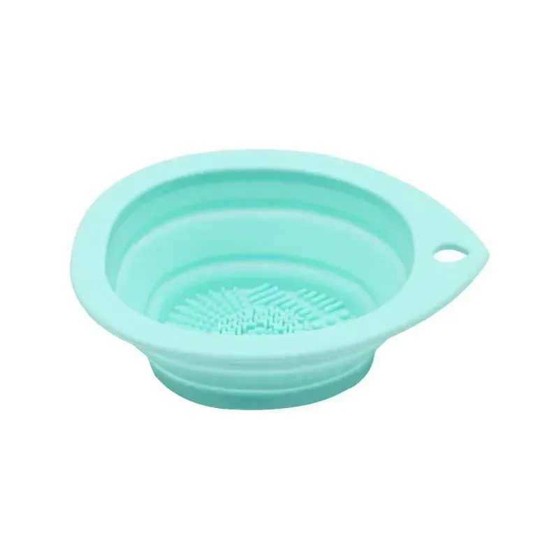 Silicone Scrubber Cleaning Bowl Folding Makeup Brush Washer for Eyeshadow Brushes Powder Puff Multifunctional Beauty Care Tools