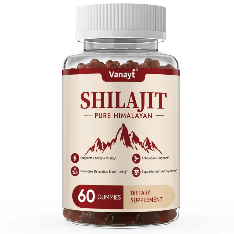 3000mg Shilajit Mineral Gummies Supports Natural Vitality Mental Wellness Balanced Mood For Daily Health 60 Count
