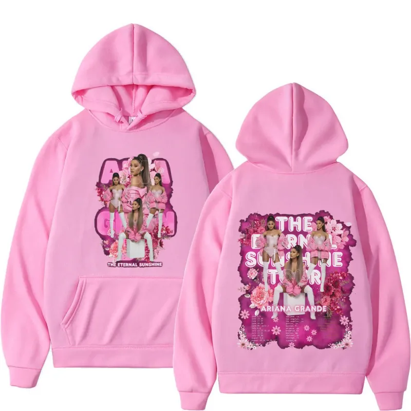 Singer Ariana Grande Tour 2026 Graphic Hoodie Men Women Fashion Pullover Long Sleeves Loose Casual Oversized Fleece Sweatshirts — image 11