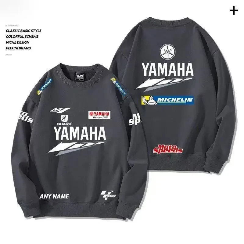 Yamaha 2026 Spring outdoor street cotton men's hooded pullover long-sleeved motorcycle riding jacket loose women's sportswear GP — image 10
