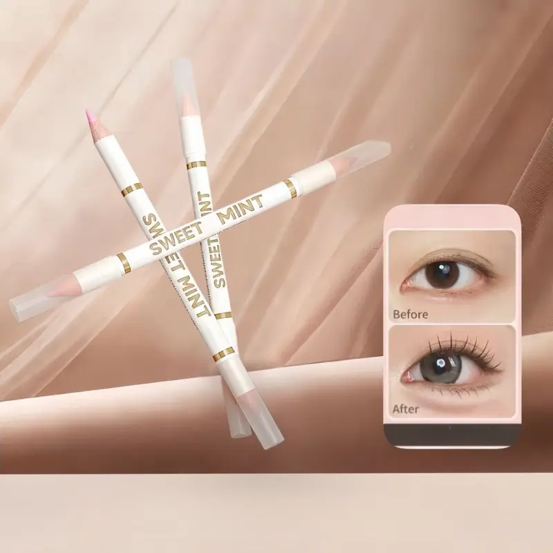 Double-Ended Lying Silkworm Pen Under Eye Liner Brighten Shadow Makeup Pencil Nude Pink Beige Lower Eyelid Highlighter Contour — image 1
