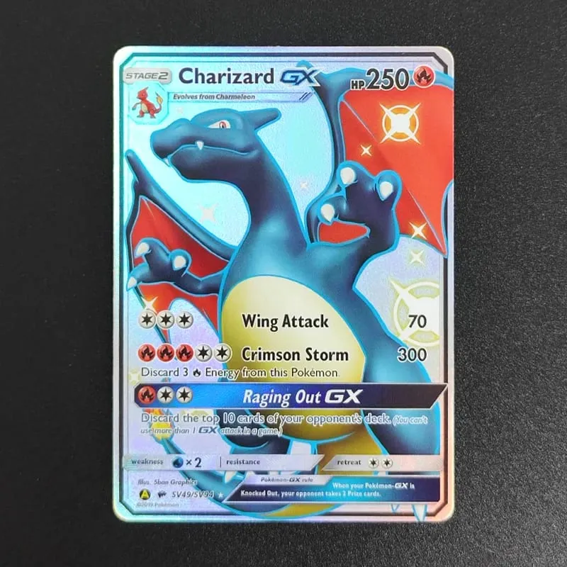 DIY Pokemon Cards Mega Charizard X EX PFL EN 130/094 125/094 Hyper Rare Collectibles PTCG Trading Card — image 6