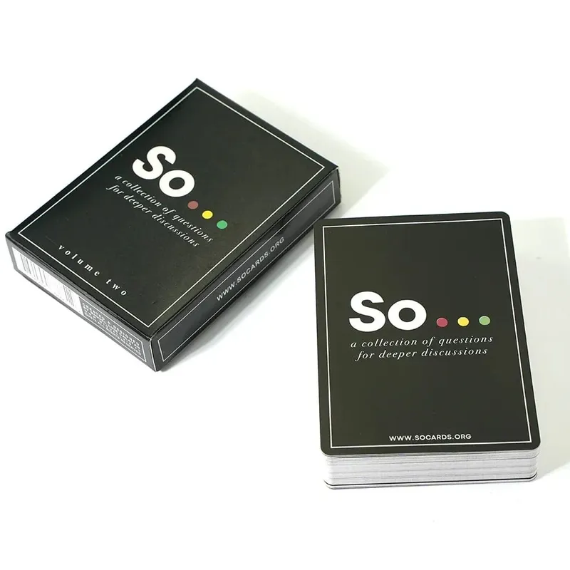 High Quality So Cards Conversation Starter Special Style Questions Card Game for Adults & Families Party Leisure Board Game — image 6