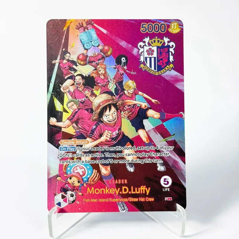 One Piece US College Basketball Luffy Promo Card Straw Hat Crew Anime Collectibles Replica High Quality Cards Foil Texture Card — image 9