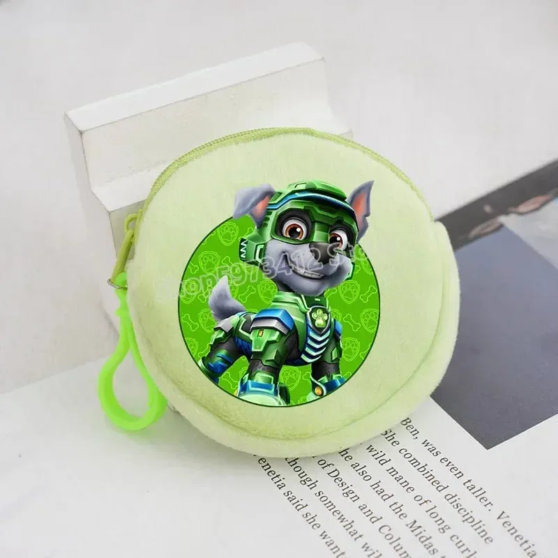 Paw Patrols Round Wallet Cute Keychain Bag Printing Coin Zipper Purse Anime Small Change Bags Convenient Mini Storage Pouch Gift — image 28