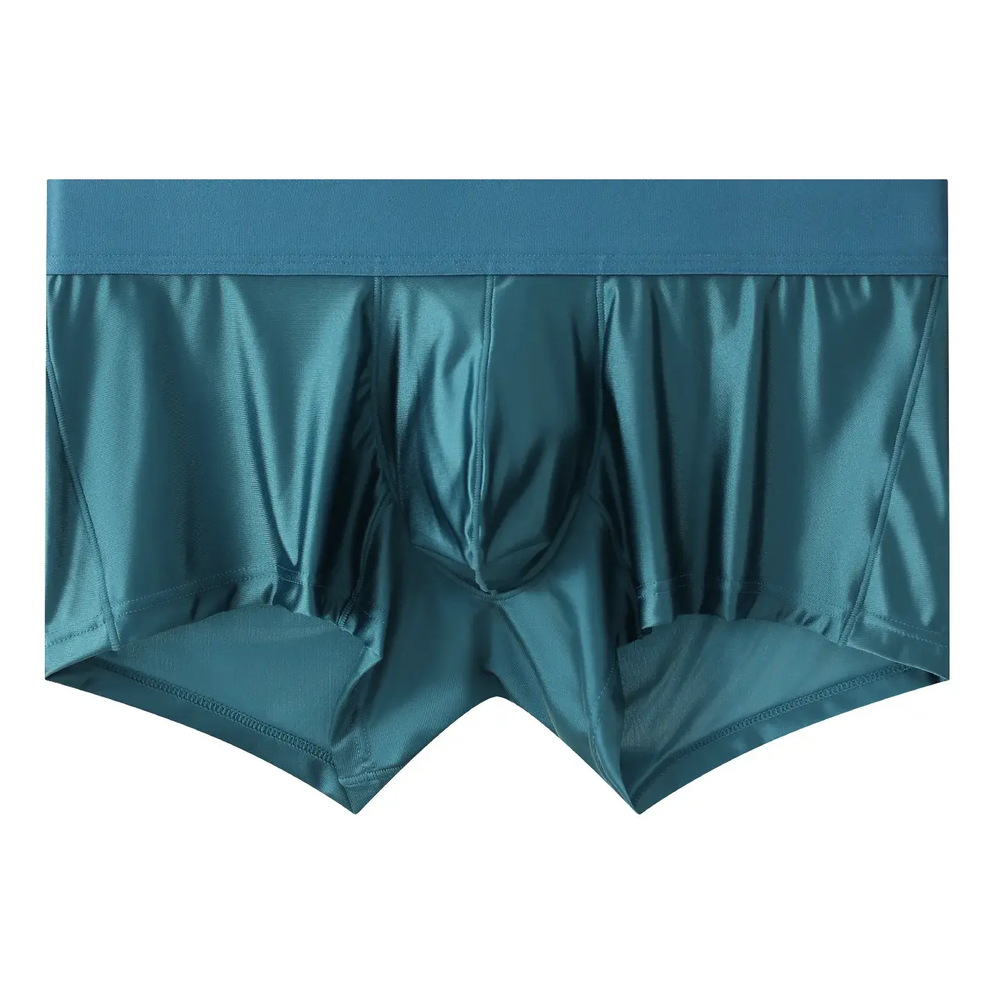 Mens Underwear Boxer Shorts Man Solid Slim Nylon Panties Cueca Middle Waist JJ Pouch Underpants Male Boxers Ropa Plus Size M-XXL — image 2