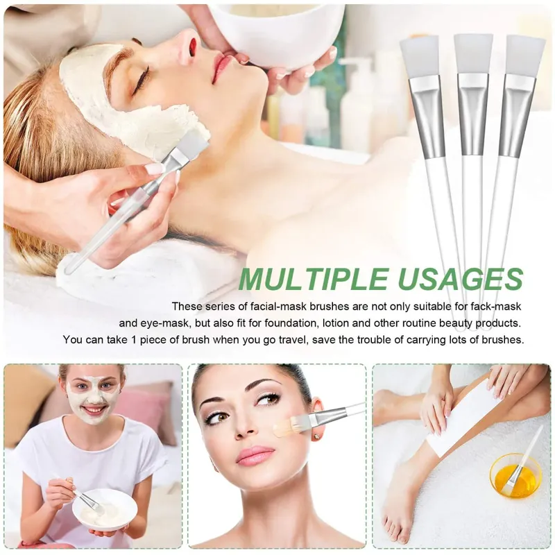 50pcs/10pcs Facial Mask Brushes - Professional Makeup & Skincare Applicators for Face Masks Body Butter Creams Salon Spa — image 5