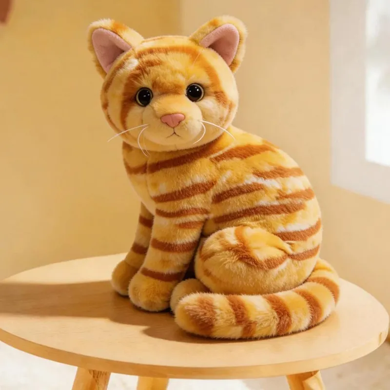 Plush Material Animal Body Pillow 10inch Soft Texture Poultry Throw Pillows Cute Design Cat Pattern Animal Cushion Doll Toys — image 2