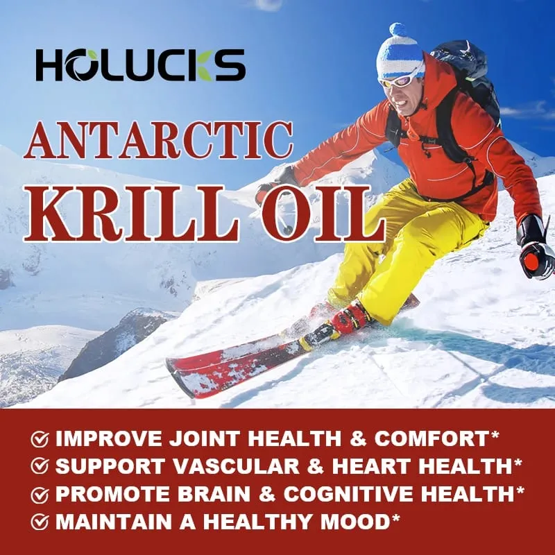 Kupte 1 Získejte 1 zdarma! Pure Antarctic Krill Oil 2000 mg doplněk s astaxanthinem pro zdraví srdce a mozku Zdravé stárnutí bez GMO — image 2