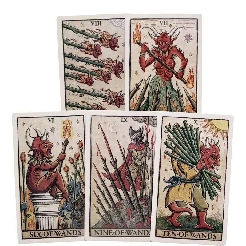 Trionfi della Luna Tarot 78 Card Deck with PDF Guidebook Fortune Telling Card Game Travel Cersion Reversed Chakra Planet Zodiac — image 5