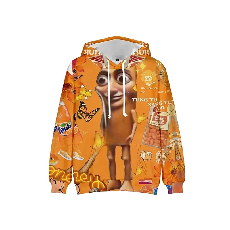 Tung Tung Tung Sahur Funny Baseball Bat Meme Hoodie Men's Fashion Humor Style Graphic Sweatshirts Harajuku Fashion Kids Hoodies — image 11