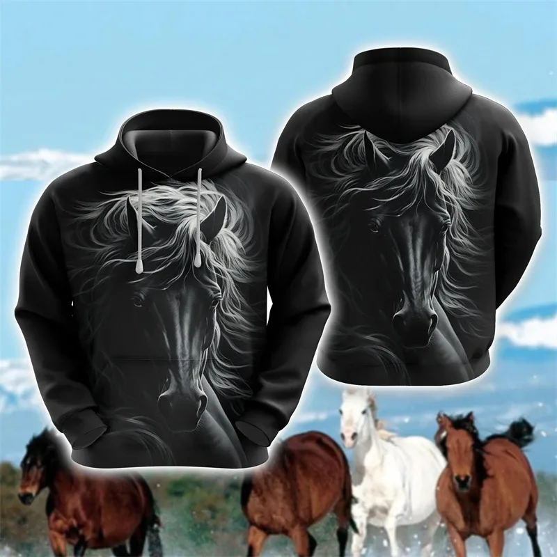 Animal Horse 3D Print Hoodies Autumn Men Women Casual Fashion Oversized Sweatshirts Hoodie Male Pullovers Tracksuit Man Clothing — image 24