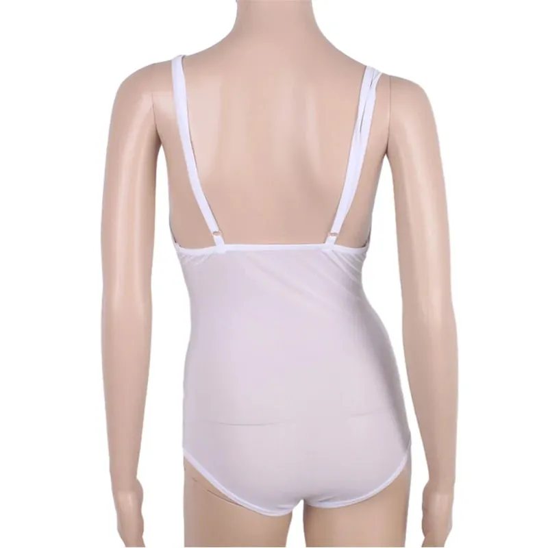 Women Vest Camisole Belly Dance Sheer Mesh Leotard Halter Neck Open Bust Bodysuit Sleeveless Dancewear Training Practice Costume — image 5