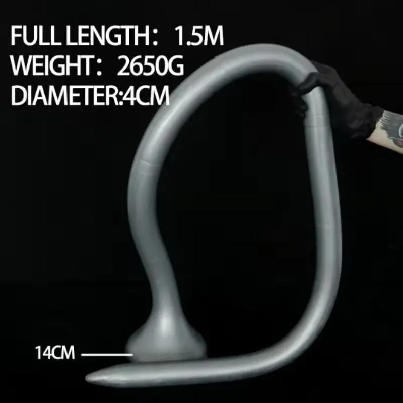 150cm Overlength Anal Dildo Deep Stimulator Silicone Long Anal Plug Large ButtPlug Prostate Massage Masturbator Sex Toys SexShop — image 5
