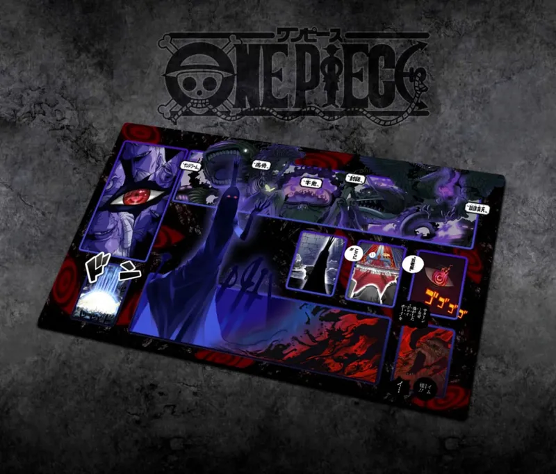 60*35cm Anime One Piece OPCG GAME Card Siri Komik PlayMat Empat Maharaja Baharu Mengajar Shankusu Buggy Luffy Mainan Koleksi Helikopter — image 32