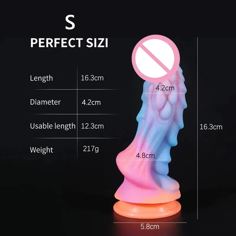Realistic Soft Horse Dildo for Women Silicone with Strong Suction Cup Play Masturbator G Spot Masturbation Dick Adult Sex Toys