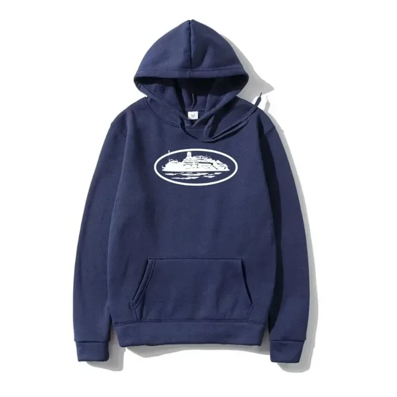 Yacht Graphic Black Hoodie Men Women Nautical Style Casual Hooded Sweatshirt Sailing Enthusiast Fashion Streetwear Top — image 3