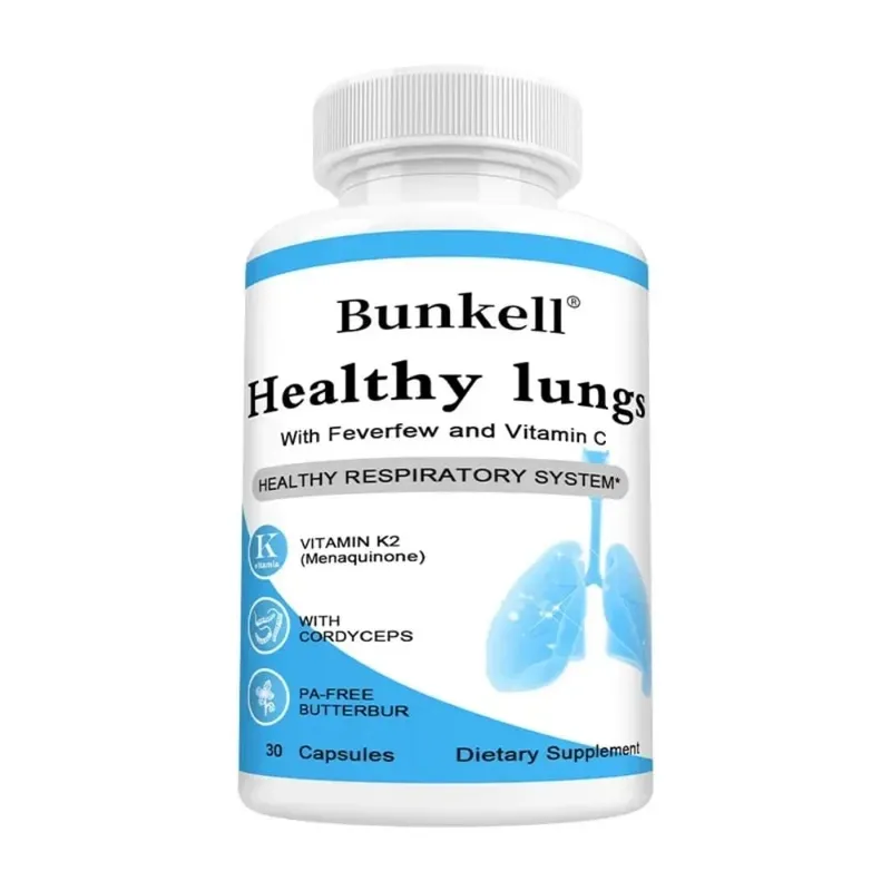 Lung Health Capsules with Vitamin C Balance Respiratory System and Skin Support Superior Respiratory Defense Bronchial Health