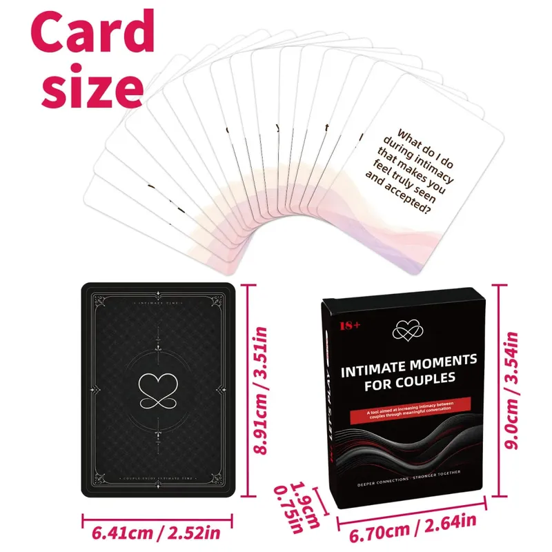 50Pcs Couple Interactive Question Cards Fun Intimate Conversation Cards Relationship Bonding Game Cards for Lovers