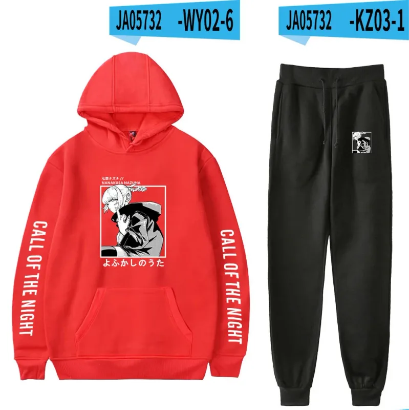 Harajuku Comfortable Call of the Night Print Sweatshirt Sweatpants Suit Hoodies+ Trousers Suit Boys/Girls 2 Piece Set Clothes — image 31