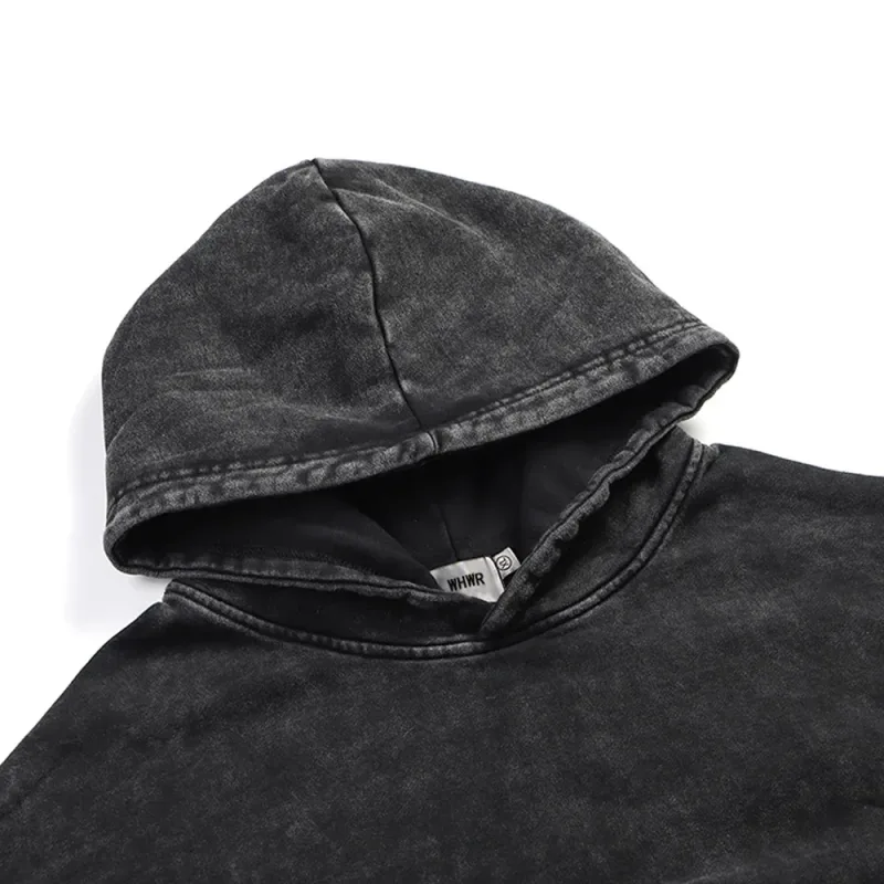 Hit Me Hard and Soft Washed Hoodies Vintaj Cotton Hooded Pullover Lelaki Wanita Longgar Kasual Gothic Sweatshirt Y2K Coat Unisex