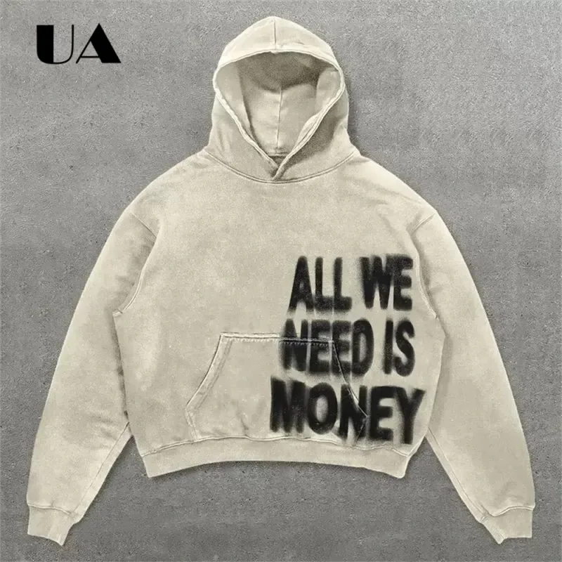 UA All We Need is Love New Hoodies for Men S-4XL Casual Street Wear Spring Autumn New Chic Outfit Hoodies Pullover — image 6