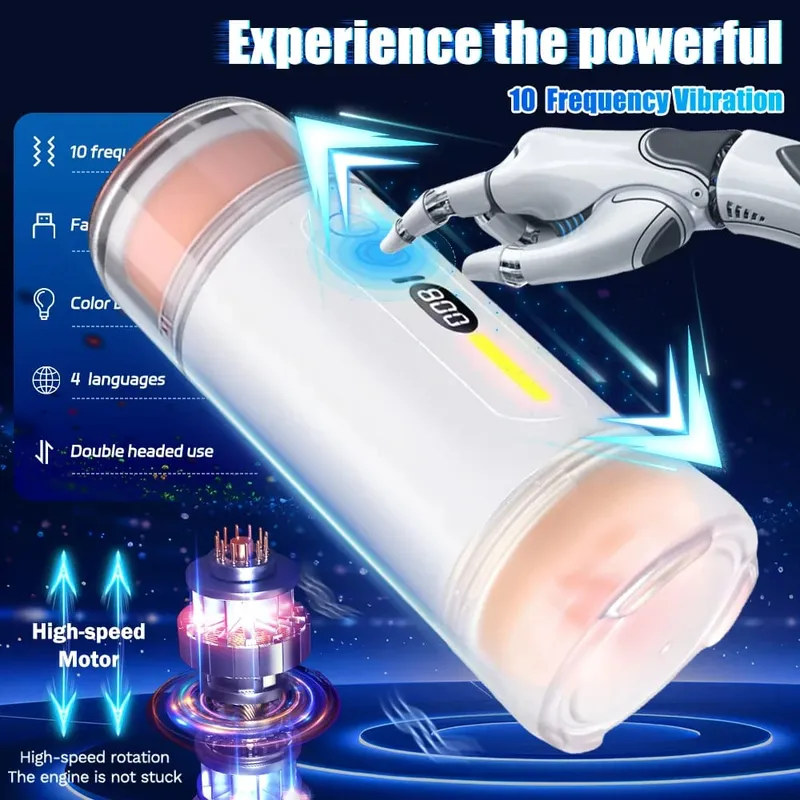 Blowjob Sex Machines Automatic Male Masturbator Cup Pocket Pussy Intelligent Voice Vaginal Penetration Adult Sex Toys For Men